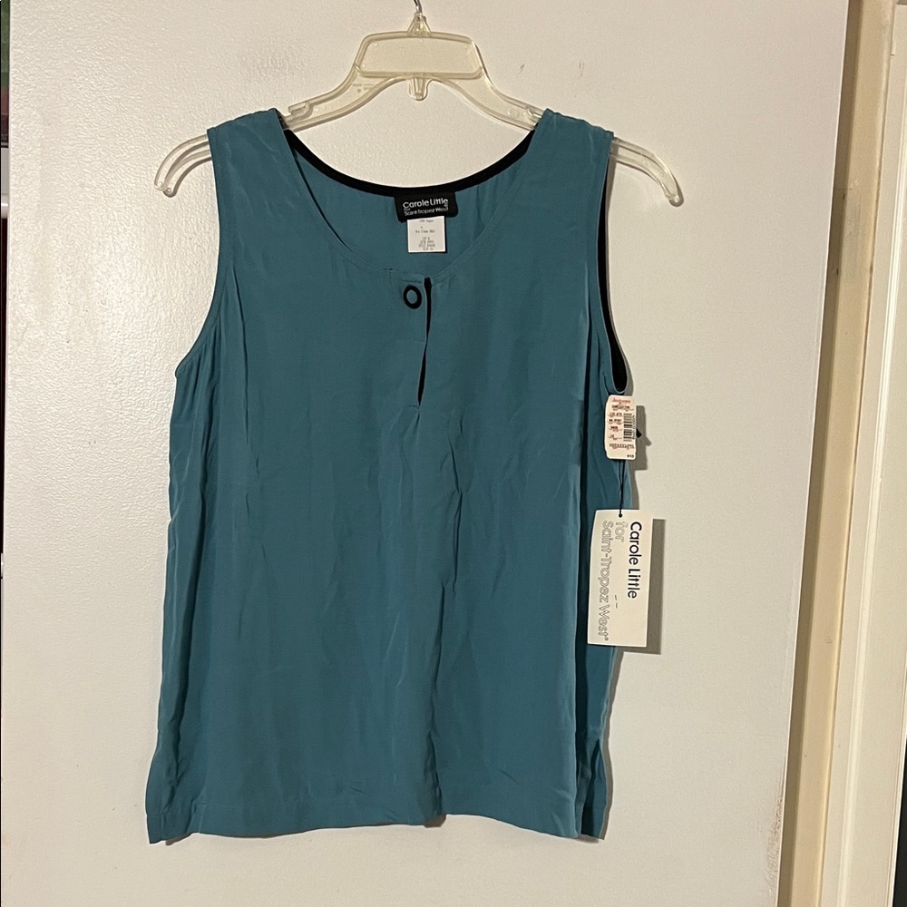 Carole Little for Saint Tropez West rayon sleeveless topNWT